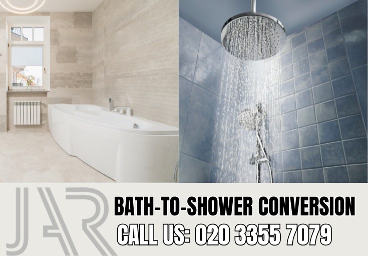 Bath to Shower Conversion by Holborn Bathroom Fitters
